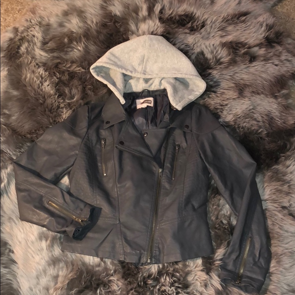 Dark Grey Moto Jacket
